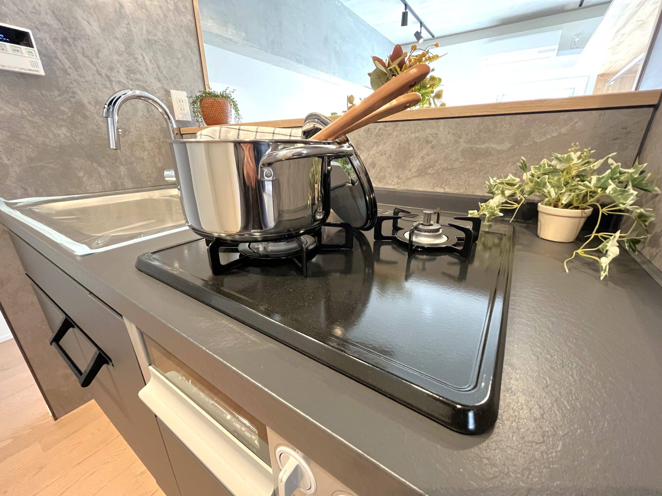 キッチンガスコンロ(2ッ口)